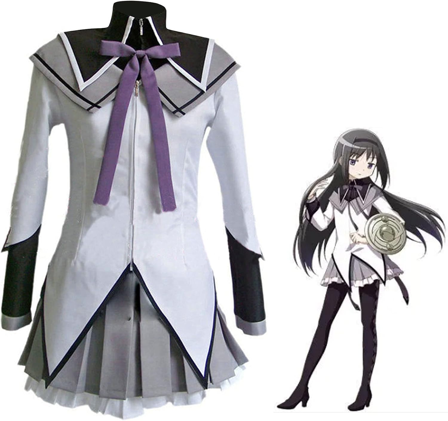 Puella Magi Madoka Magica Madoka Kaname Cosplay Costume Uniform for Halloween