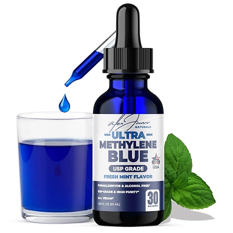 Alex Jones Ultra Methylene Blue 1% USP Grade Solution, Reagent, 50 mL