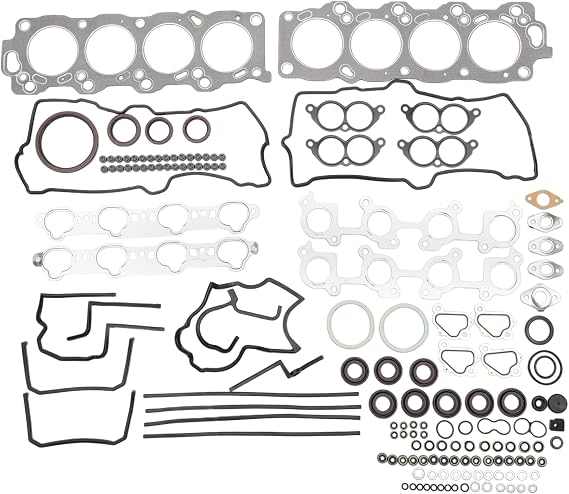 Motoforti Cylinder Head Gasket Kit Engine Valve Gasket Set for Toyota Engine 1UZ Rubber No.0411150041 Efficiency Seal