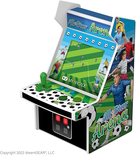 My Arcade All Star Arena Micro Player- Fully Portable Mini Arcade Machine with 307 Retro Games, 2.75" Screen