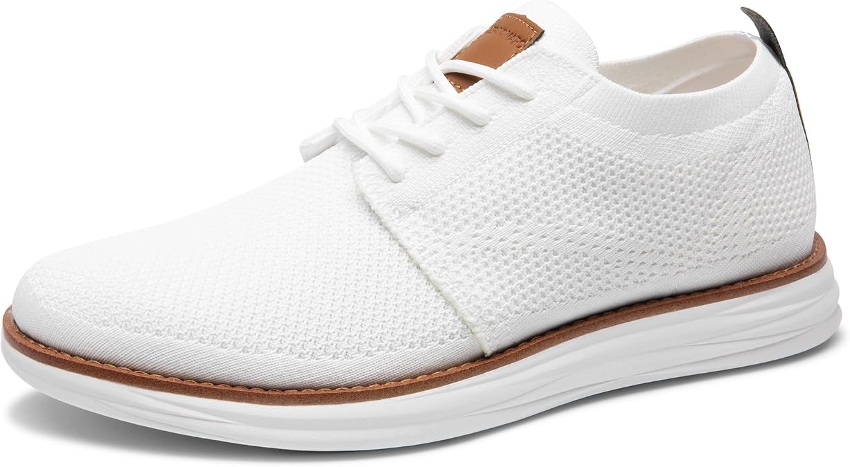 Bruno Marc Men's KnitFlex Breeze Mesh Sneakers Oxfords Lace-Up Lightweight Casual Walking Shoes