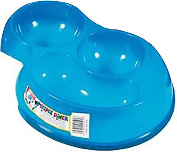 Pet Brands Translucent Triple Dinner Cat Feeding Dish