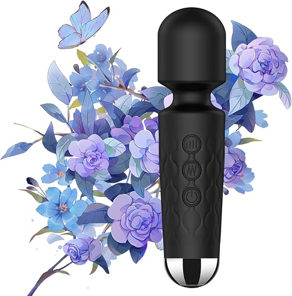 Apowand Mini Personal Massage Small Cordless Handheld Bullet Massager - Powerful - Quiet - Back Legs Hand Pains and Sports Recovery (Black)