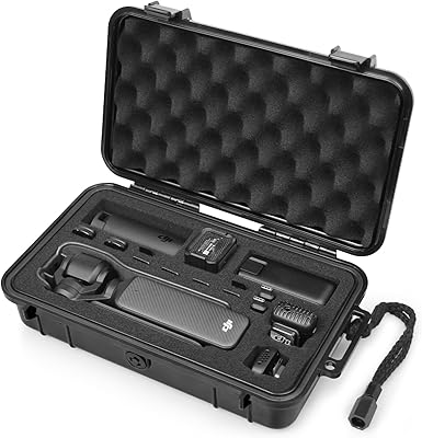 SYMIK Case for DJI Osmo Pocket 3  Xtra Muse, Waterproof Shockproof Hard Carrying Case for Xtra MusePocket 3 Accessories, Portable with Wrist Strap, Perfect for Travel Vlogging
