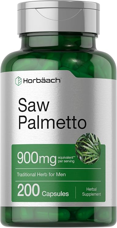 Horbaach Saw Palmetto Extract | 200 Capsules | Traditional Herb Supplement | from Saw Palmetto Berries | Non-GMO and Gluten Free Formula