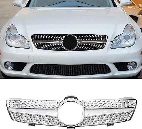 Front Grill Grille Compatible with Mercedes Benz W219 2005-2008