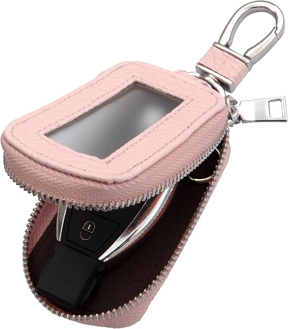 Yuoyar Premium Leather Key Fob Case - Universal Car Key Holder