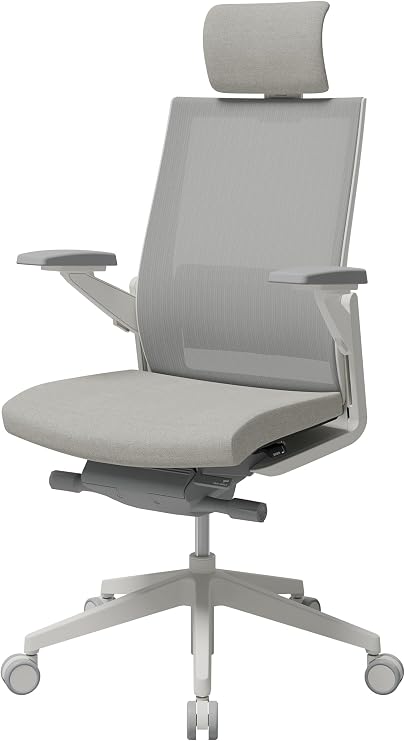 SIDIZ T80 Premium Ergonomic Office Chair : Extreme Comfort Home Office Desk Chair, Adjustable Headrest, Lumbar Support, 3D Armrests, Forward Tilt, Seat Depth, Alternative Gaming Chair (White)