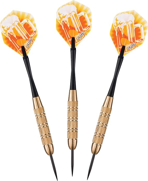 Fat Cat by GLD Products Beer Mug Steel Tip Darts, 17 Grams, Silver