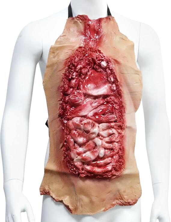 Bloody Intestine Torso Chest Fake Dead Body Creepy Horro Zombie Scary Halloween Decorations Cosplay Props Costumes