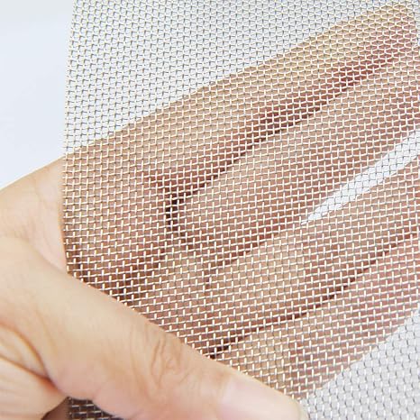 TIMESETL 304 Stainless Steel Woven Wire Mesh Screen, Air Vent Mesh, 11.75 X 23.5(30 x 60cm 20 Mesh, Metal Mesh Sheet, Rodent Mesh Screen for Garden Animal Cage Net Security Cabinets Mesh