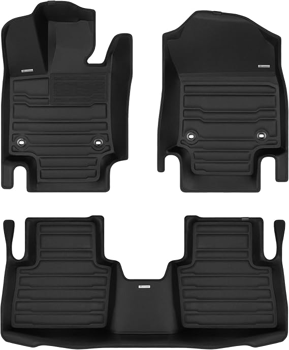 TuxMat - for Lexus NX 2022-2027 Models - Custom Car Mats - Maximum Coverage, All Weather, Laser Measured - This Full Set Includes 1st and 2nd Rows