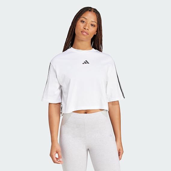 adidas Essentials 3-Stripes Cotton Loose Kadın Tişört