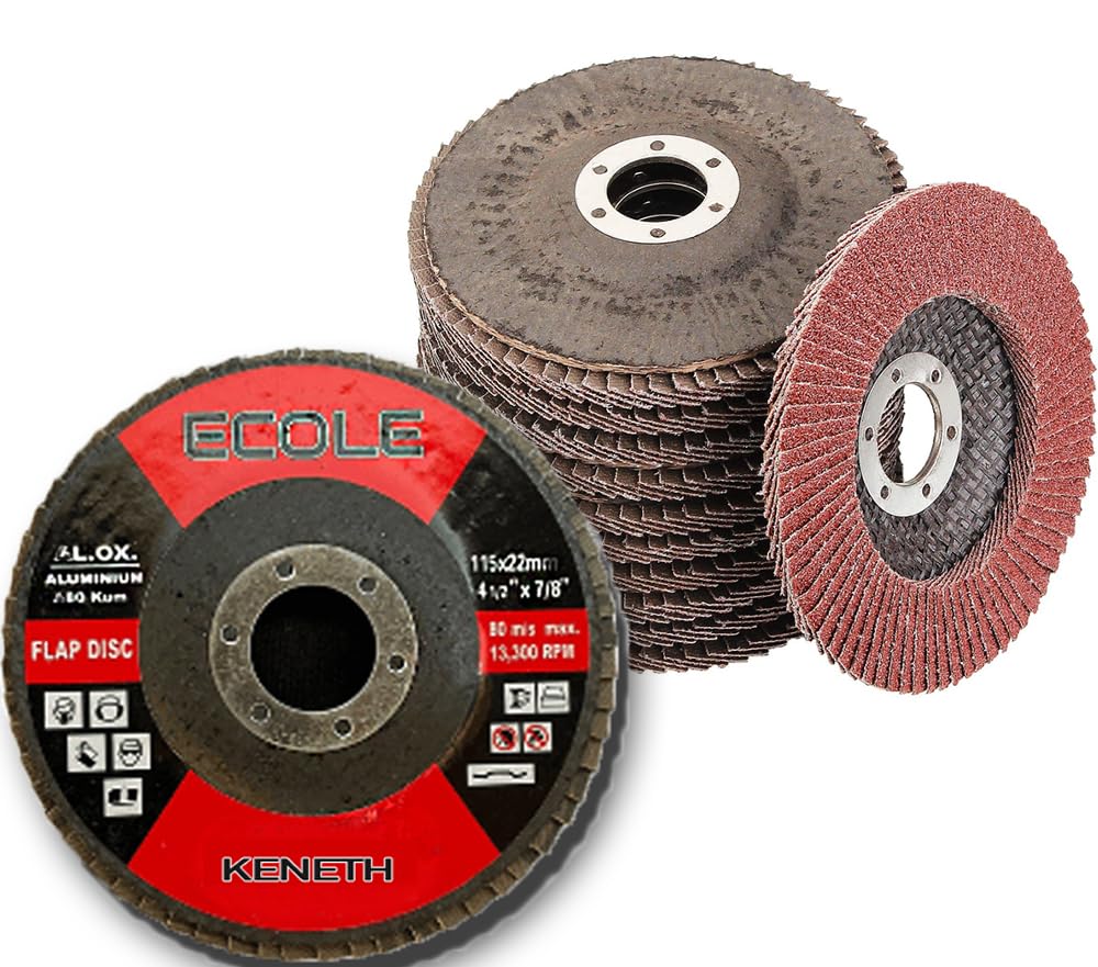 10 Pieces 115x22mm Flap Disc Sanding Aluminum-Oxide Material Palm Grinding Flap Disc
