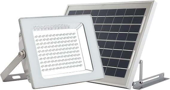SUNLONG Solar Flood Lights Outdoor 120Leds Solar Sign Light Waterproof Solar Powered Spot Light for Yard Patio Garage Entrance(White)