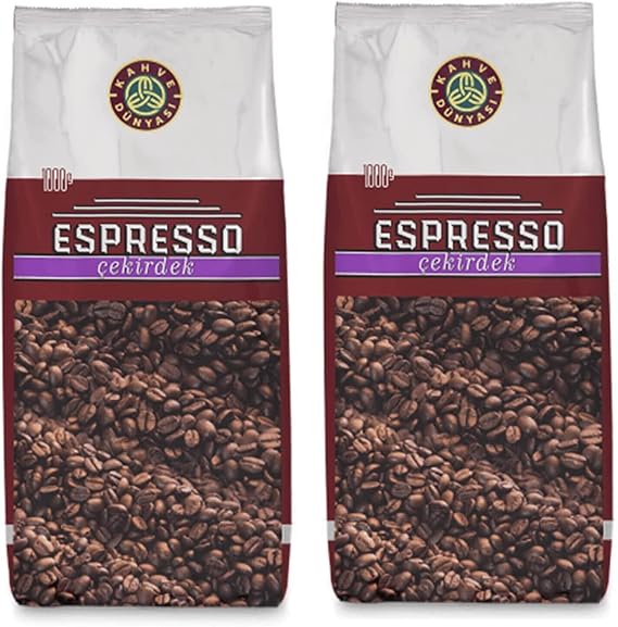 WORLD OF COFFEE WORLD Roasted Espresso Beans 2 Pieces 1Kg