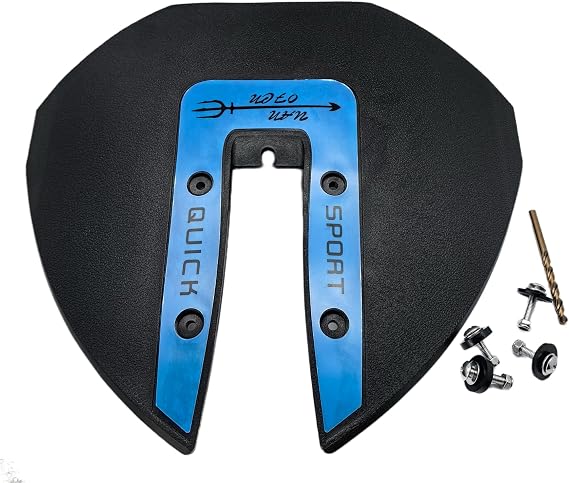 Boat Hydrofoil Stabilizer for 40-350 HP Outboard and Stern Drive | Whale Tail Shaped Fit Mercury Yamaha Johnson Evinrude BRP Honda Suzuki Marine Motors, Mercruiser and OMC Out Drive, Blue