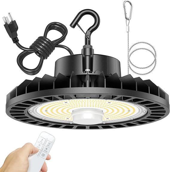 150W UFO LED High Bay Light Dimmable with Remote Control 5000K