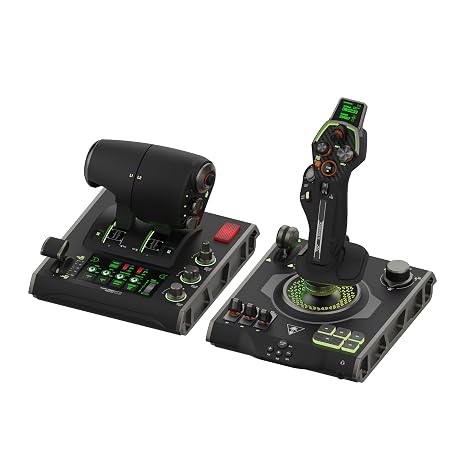 Turtle Beach VelocityOne Flightdeck - Universeller HOTAS-Simulation-Joystick & Schubhebel mit Touch-Display integriertem HUD & kontaktlosen Sensoren für Luft & Weltraumkämpfe - für Windows 10/11