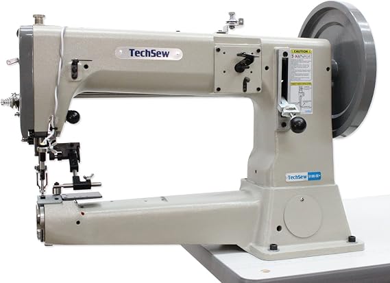 TechSew 5100-SE Heavy Duty Leather Industrial Sewing Machine with Assembled Table & Servo Motor