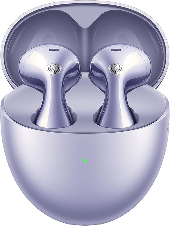 HUAWEI FreeBuds 6 Kablosuz Kulaklık – Konforlu ve Kulak Yapısına Uygun Tasarım, Çift Sürücülü Gerçek Ses Deneyimi, Açık Tasarımlı Aktif Gürültü Engelleme, 36 Saat Pil Ömrü, IP54 Suya Dayanıklılık, Mor