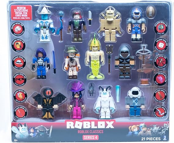 Roblox Classics Series 4 Twenty-One Piece Set 12 Exclusive Virtual Codes