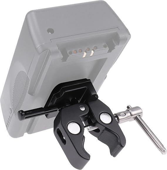 V-Lock V Mount Battery Plate Adapter QR Clamp to Light Stand Rod Tripod