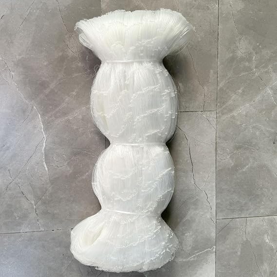 Nylon Silk Nets Fishing Net Gill Net Semi-Finished 2x2in 0.38mm | Semi-finished net for custom fishing net assembly