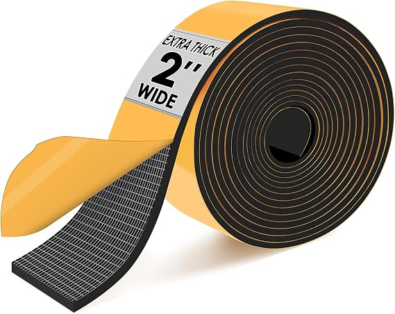 TOHONFOO Outdoor Pipe Insulation Tape,Water Pipes Wrap Tape,2inx13ft,Black