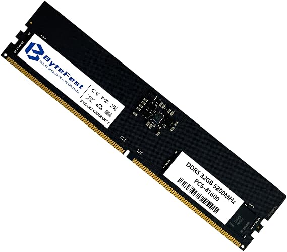 DDR5 RAM 32GB 5200MHz PC5-41600 CL42 UDIMM 1.1V 288ピン対応 デスクトップコンピュータ アップグレードメモリモジュール RAM