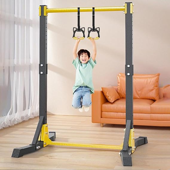 Power Tower Pull Up Bar Station, Free Standing Dip Station for Home Gym, 400LBS Pull Up Stand with 11-Level Height Adjustable, Heavy Duty Calisthenics Equipment for Full Body Workout