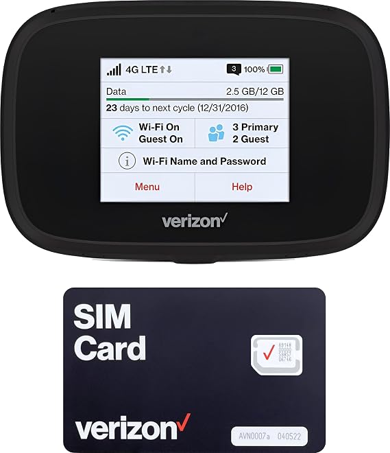 Verizon Wireless Jetpack Inseego MiFi 7730L | Mobile Hotspot for Travel | 4G Mobile Portable WiFi | Unlocked Globally | Speed up to 450 Mbps | Usage Up to 8 Hours | EVDO-LINK Bundle