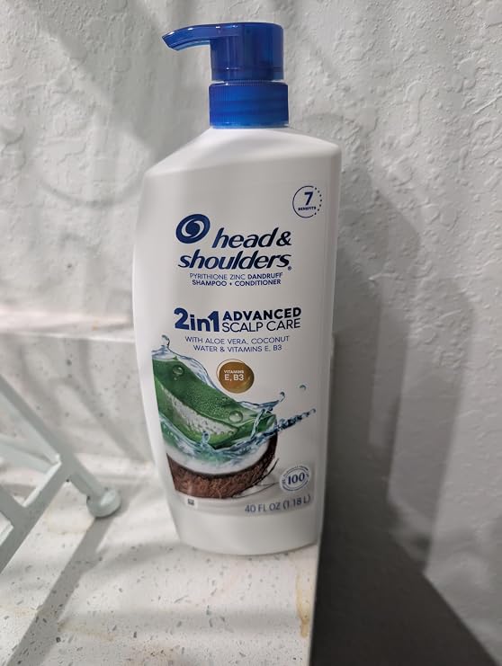 Head & Shoulders 2-in-1 Advanced Scalp Care with Aloe, Coconut Water, 40 Fl Oz