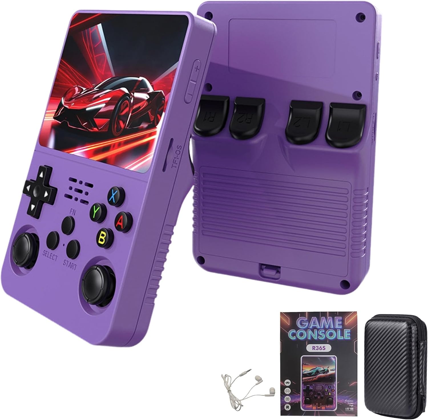 2025 New Upgrade System 128GB R36s R40s Pro Handheld Game Console,Game Master R36s,Retrogamer Pro,Neoretro R36s,R36max,Retro Gamer Pro,Retronanix Purple128GB