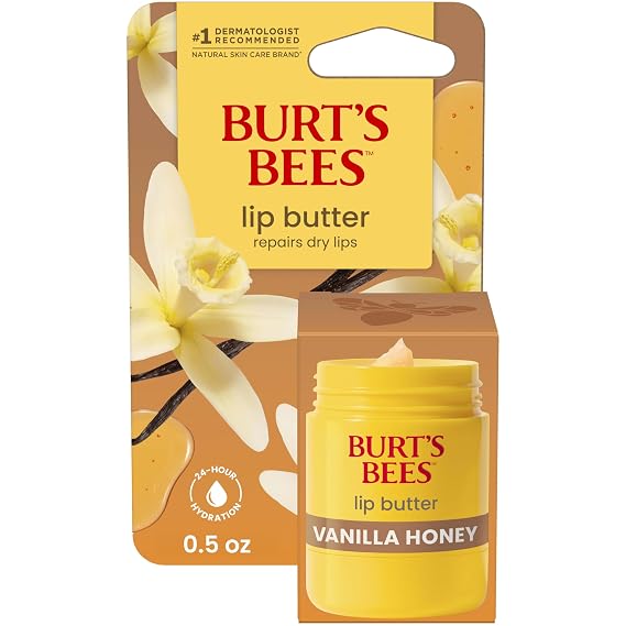 Burt's Bees Vanilla Honey Lip Butter Balm, 0.5 Oz.