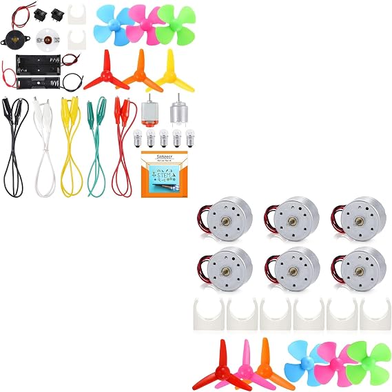 Sntieecr Electric Circuit Motor Kit and 6 Set Mini Generator Motors
