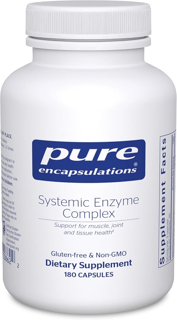 Pure Encapsulations Systemic Enzyme Complex, 180 Capsules