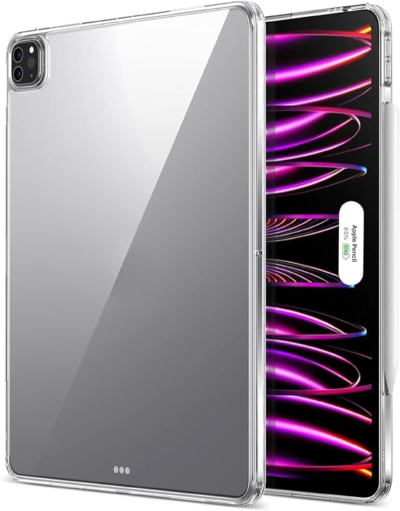 Babilden Apple iPad Pro 12.9 İnç (2022/2021/2020/2018) Kılıf Şeffaf Silikon Arka Kapak