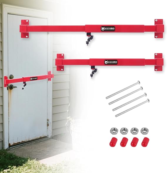 Door Security Bar-by NAKANEKO Fits Doors 33"-40" Wide.(Keyed Differently)