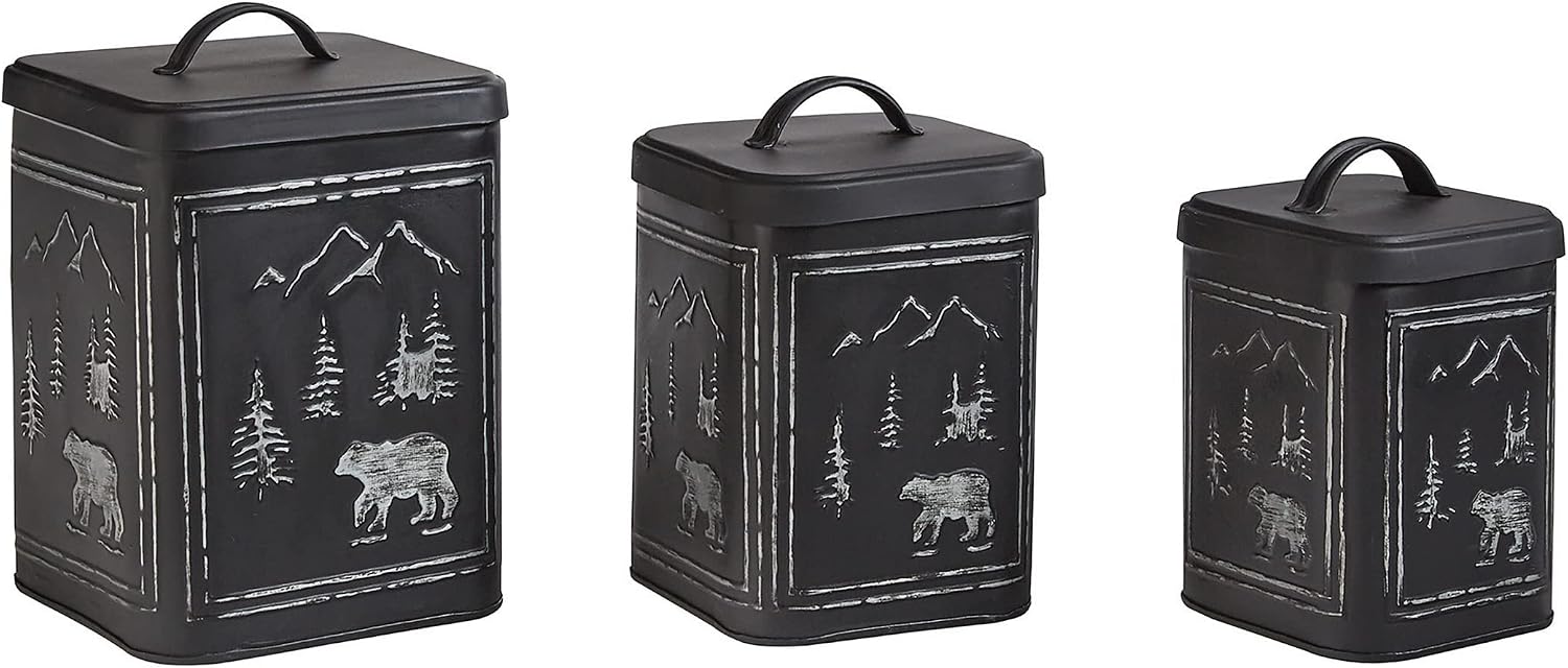 Park Designs Black Bear Canisters Set