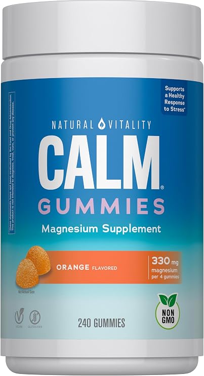 Natural Vitality Calm Magnesium Gummies | 330mg Per Serving