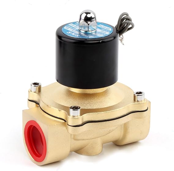 SNS 1"NPT Brass Electric Solenoid Valve Normally Closed Water,Air,Diesel 2W250-N25/DC12V