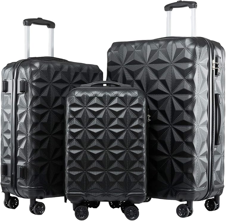 Hardshell Spinner 3 Luggage Set Spinner TSA Lock 3PCS Luggage Set 18-24-28in