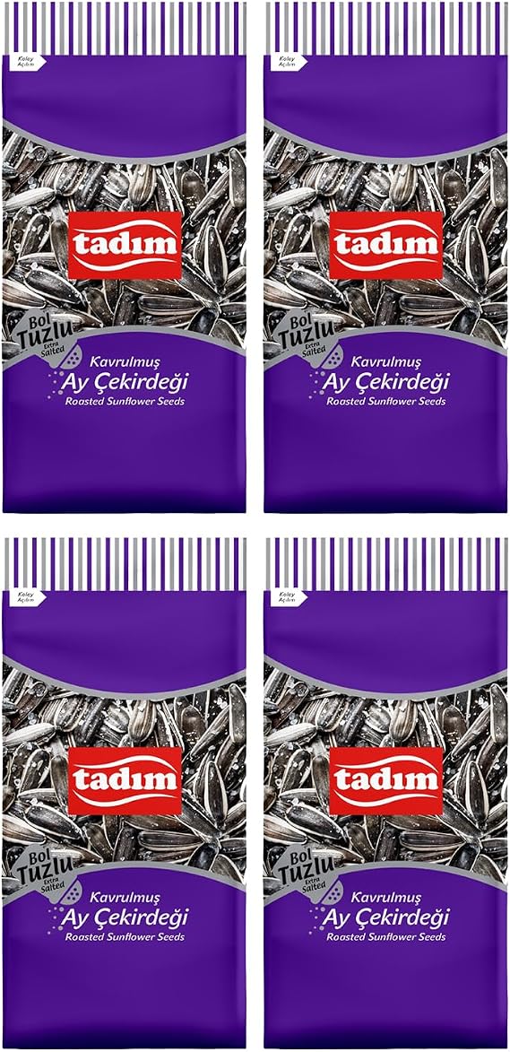Tadim -Ayçekirdeği 180 Gr Bol Tuzlu Kavrulmuş Siyah X 4 Adet