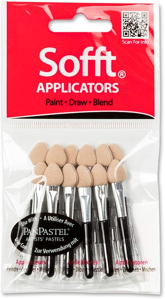 Sofft Artist Tools by GOLDEN, Mini Applicators, Pack of 12, Professional Artist Pastels