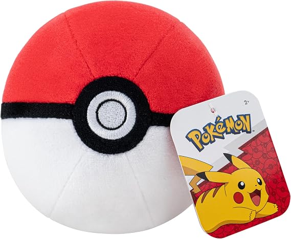 Pokémon PKW3539-12.5 cm Plush - Pokéball Official Plush