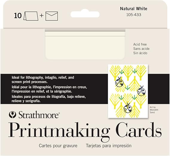 Strathmore Printmaking Cards, 5x6.875 inches, 10 Pack, Envelopes Included - Custom Greeting Cards for Weddings, Events, Birthdays