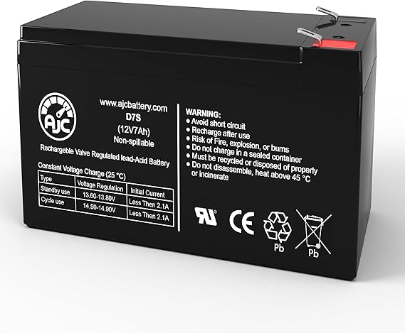AJC Battery Compatible with Ansul All 12V 7Ah Alarm Battery