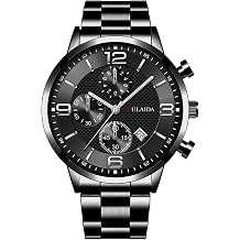 Fashion Sport Men's Stainless Case Quartz Analog Wrist Watch Watch with Multiple