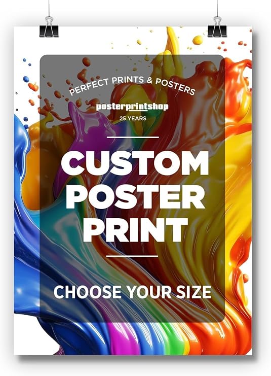 Custom Poster Print 16"x20" - Same Day Printing Custom Print w/Your Photo | Premium Photo-Quality Paper - Personalized Custom Posters - Shipped in Strengthened Tube - Available in Matte or Gloss Finish